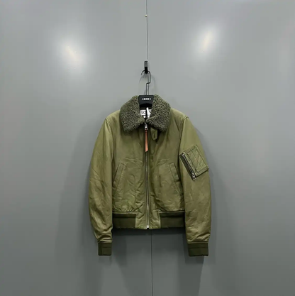 Loewe Green Cotton Short Jacket for Men 0089