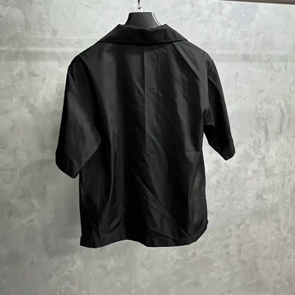 Prada Black Nylon Short Sleeve Shirt