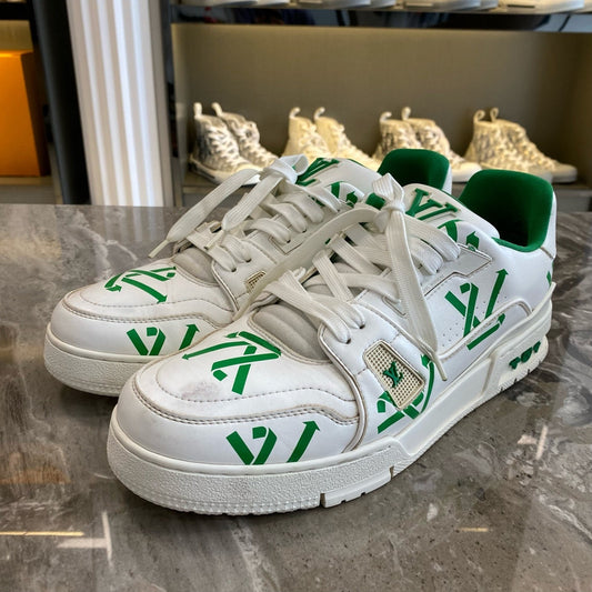 Louis Vuitton Green Logo Low-Top Sneakers 0079