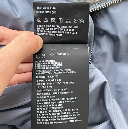 Prada XL Navy Blue Men's Outer Jacket