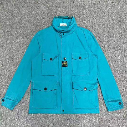 Stone Island Men's Long Sleeve Jacket in Green 0089
