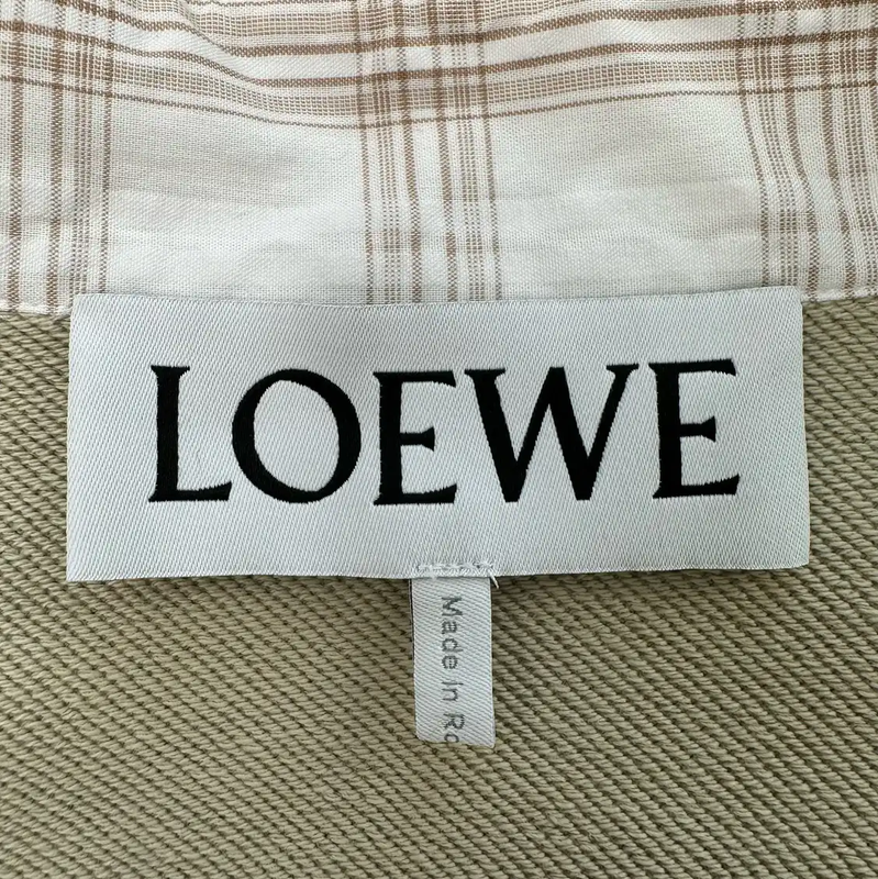 Loewe Men's White Checkered Long Sleeve Shirt 0089