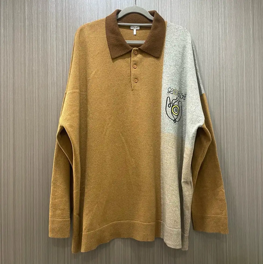 Loewe Brown Cashmere Knit Sweater for Men 0089