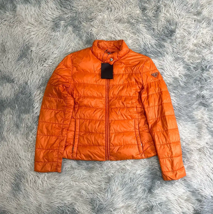 Prada Men's Orange Down Jacket Size S