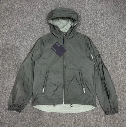 Prada Men's Gray Nylon Light Jacket