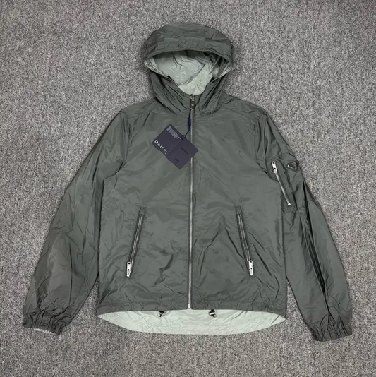 Prada Men's Gray Nylon Light Jacket
