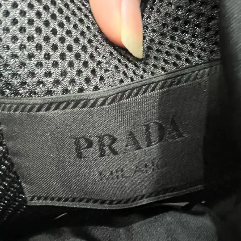 Prada Black Men's Outerwear with Hood