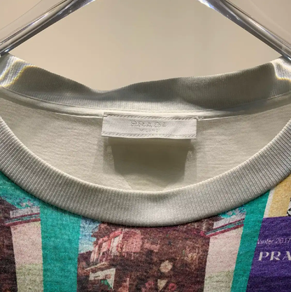 Prada Multicolored Cotton Men's T-Shirt XL