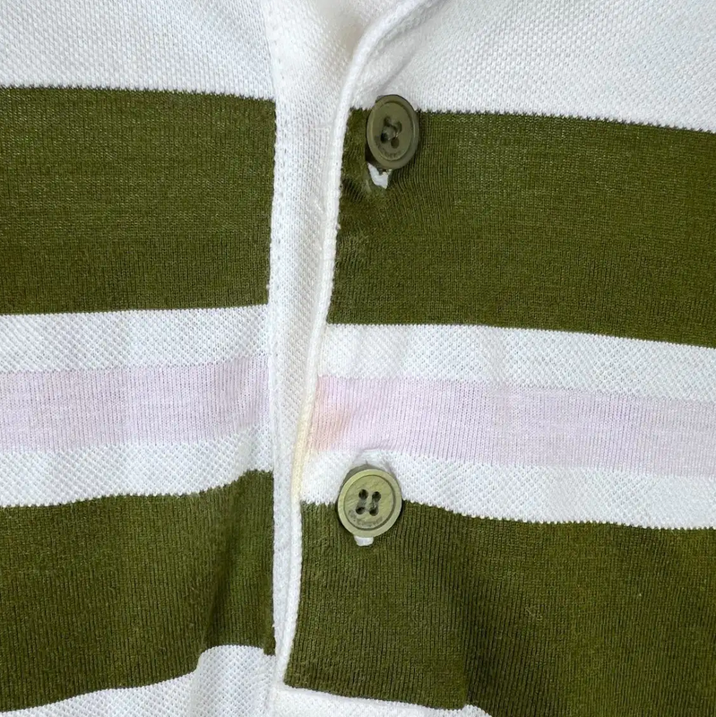 Givenchy Striped Cotton Polo Shirt 0089