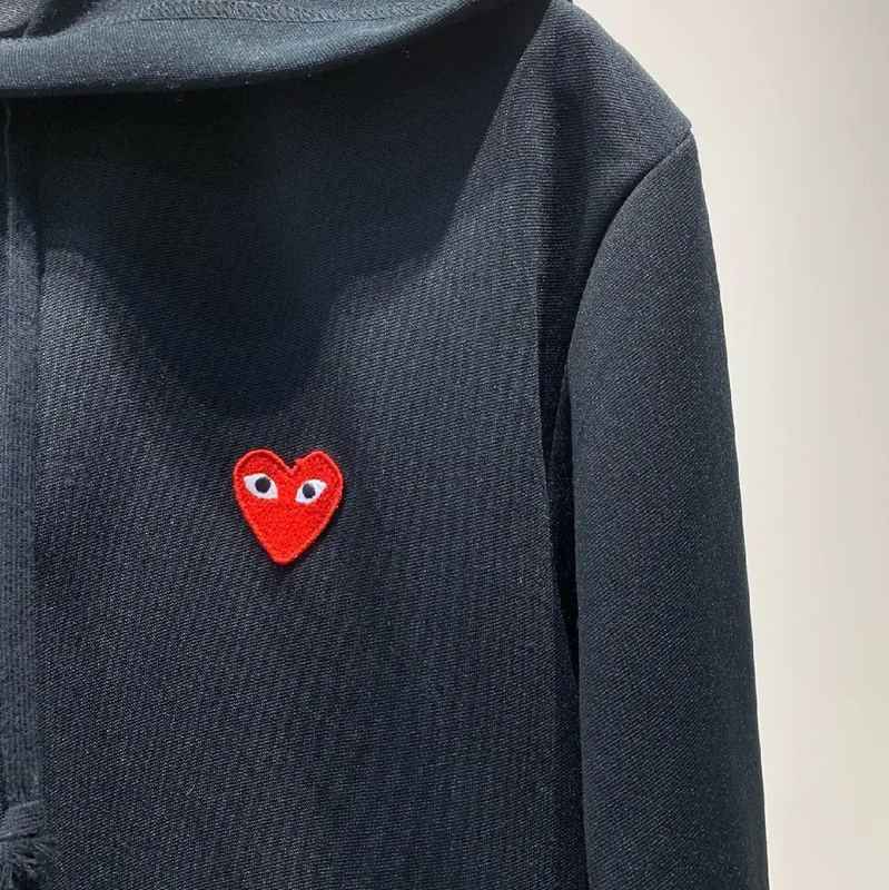 COMME des GARÇONS Black Cotton Men's Hoodie 0089