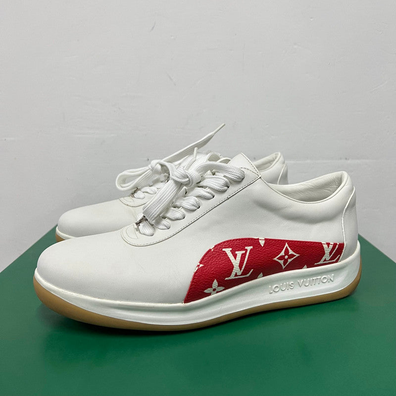 Louis Vuitton Low-Top Red & White Sneakers 0079