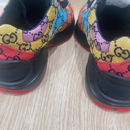 Gucci Rhyton Canvas Vintage Low-Top Sneakers 0079