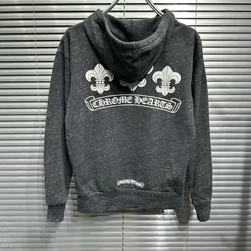 Chrome Hearts Spring Autumn Black Cotton Hoodie 0089