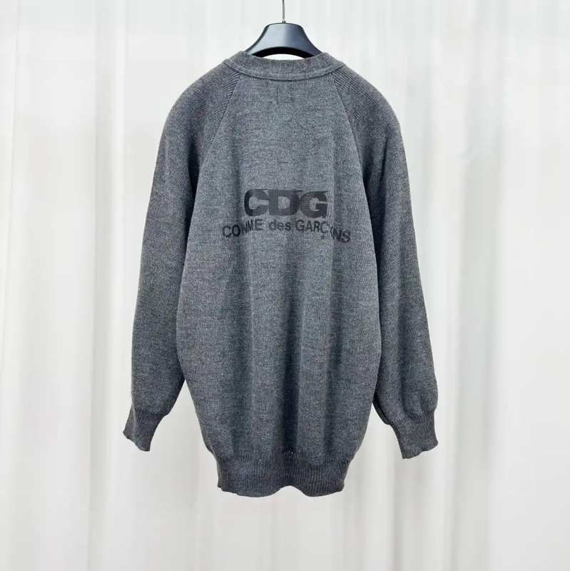 Comme des Garçons Gray Wool Cardigan for Men 0089