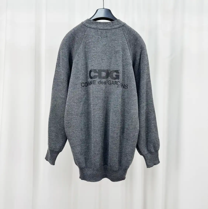 Comme des Garçons Gray Wool Cardigan for Men 0089