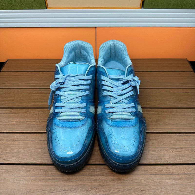 Louis Vuitton Blue Leather Low-Top Sneakers 0079
