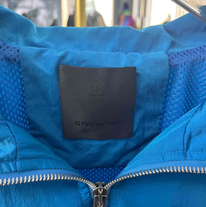 Givenchy Blue Men's Jacket with Logo Design 0089