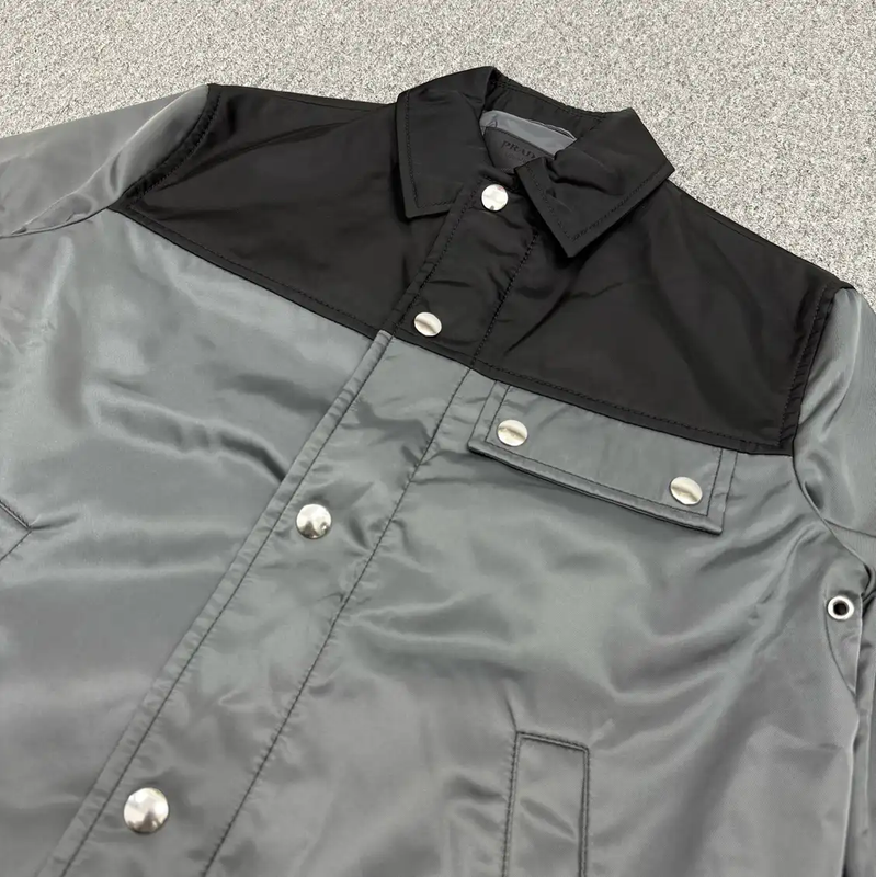 Prada Gray Nylon Men's Jacket