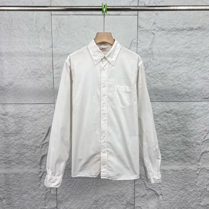 Prada Classic White Button-Up Shirt for Men