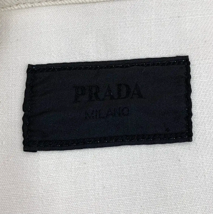 Prada Men's White Cotton Jacket Size L
