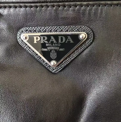 Prada Black Leather Men's Jacket