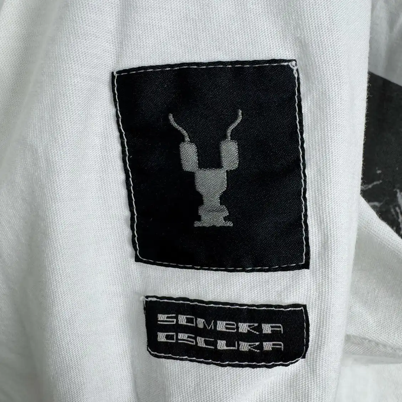 Rick Owens White Graphic T-Shirt for Men 0089