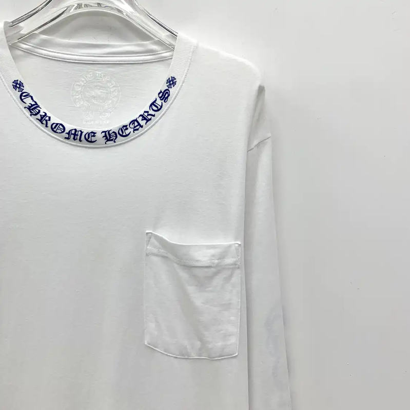 Chrome Hearts White Cotton Long Sleeve T-Shirt 0089