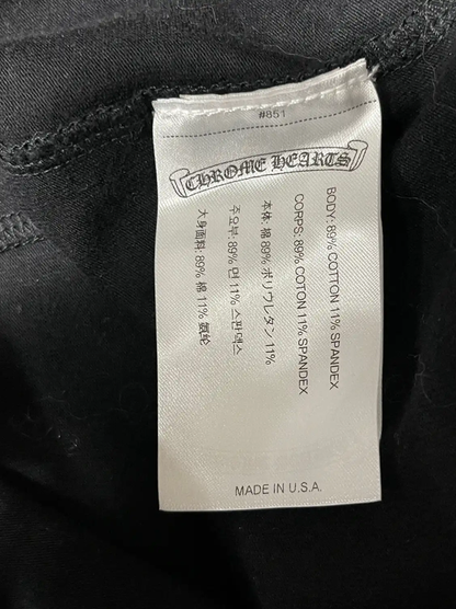 Chrome Hearts Black Cotton Casual Shorts 0089