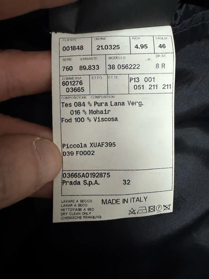 Prada Wool Men's Black Blazer