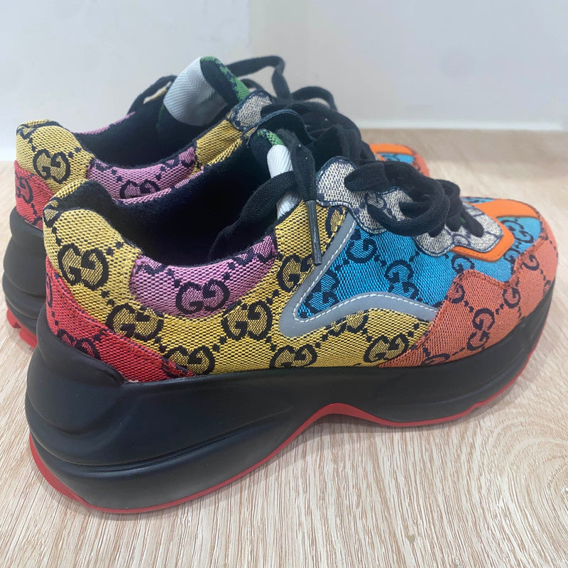 Gucci Rhyton Canvas Vintage Low-Top Sneakers 0079