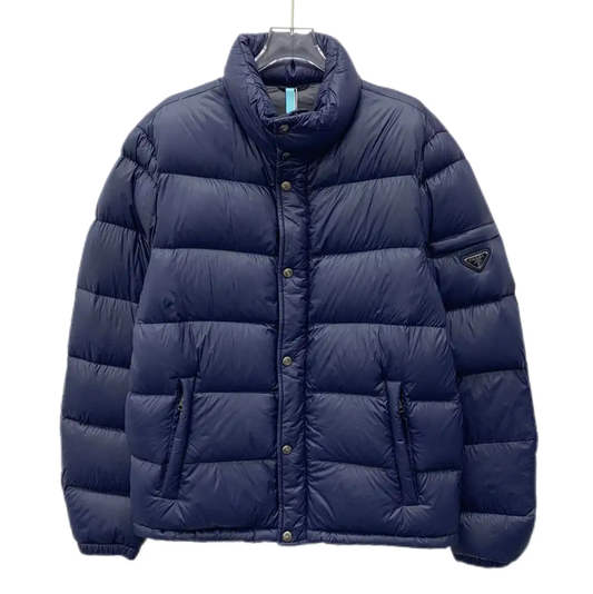Prada Men's Down Jacket in Dark Blue