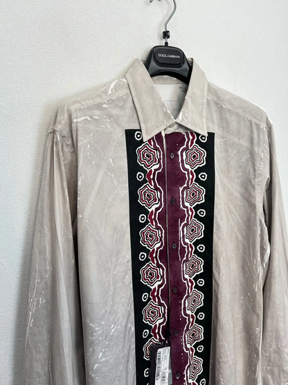 Prada Men’s Long Sleeve Shirt in Cream