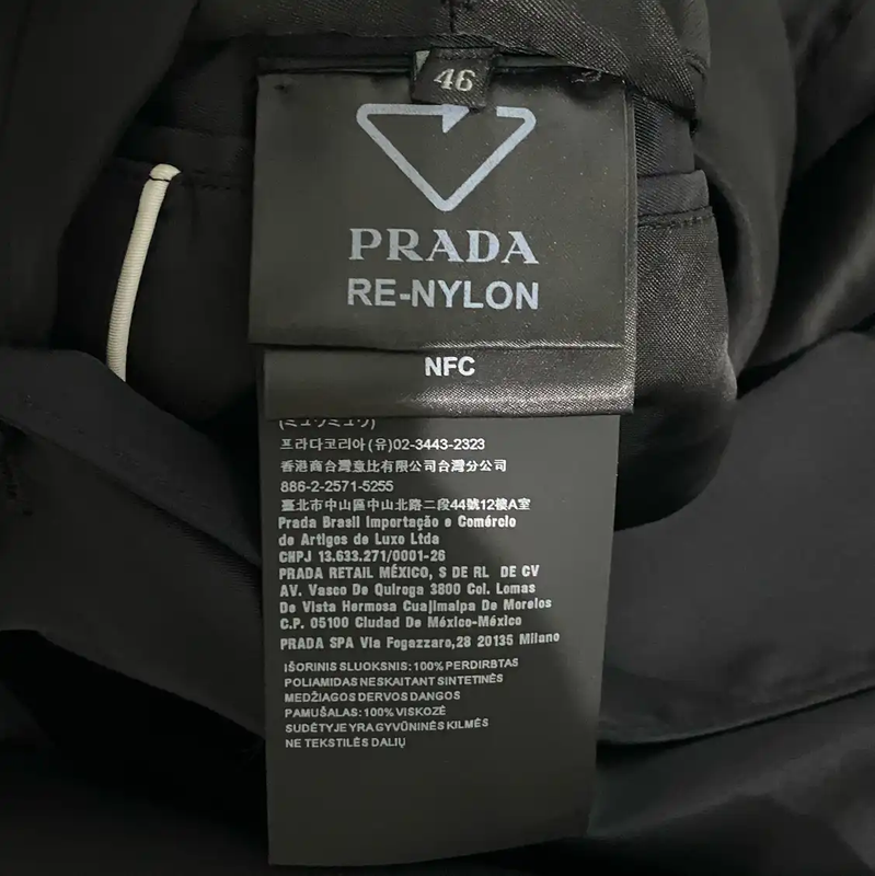 Prada Black Long Sleeve Coat for Men