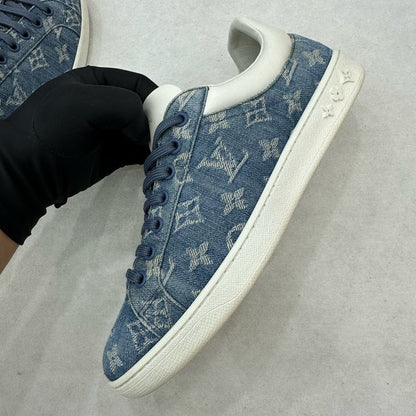 Louis Vuitton Luxembourg Denim Sneakers for Men 0079
