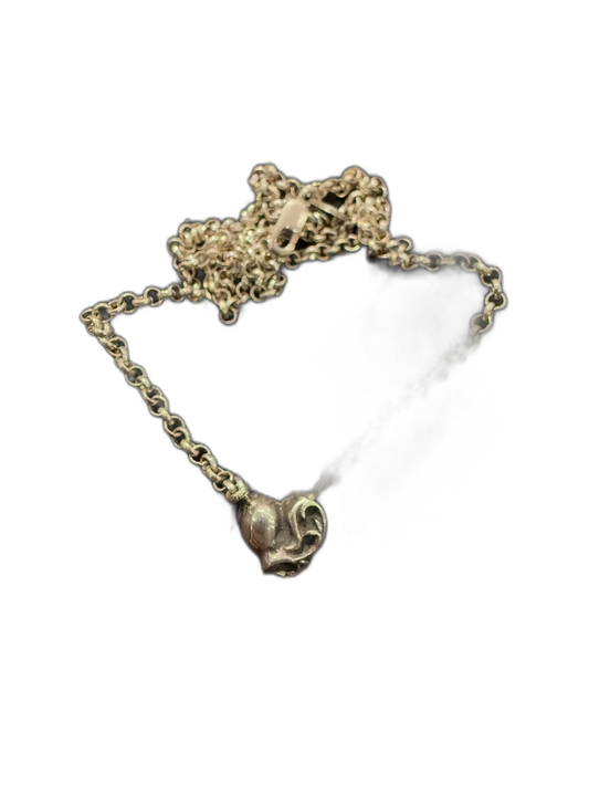 Chrome Hearts Heart Roll Chain Necklace