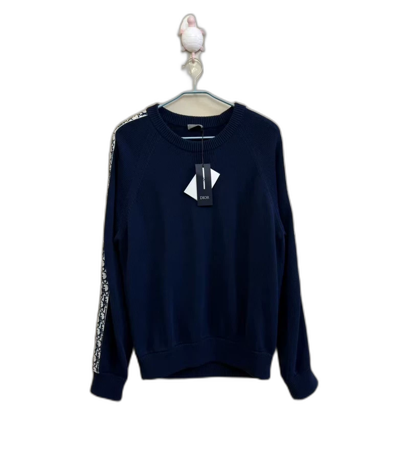Dior Navy Logo Sweater with Tag