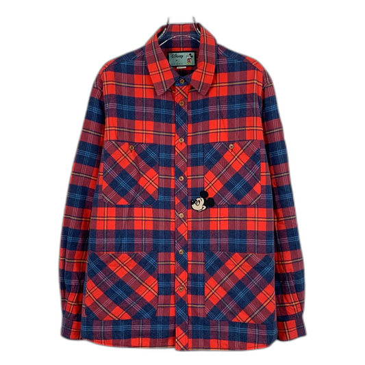 Gucci x Disney Red Plaid Cotton Shirt