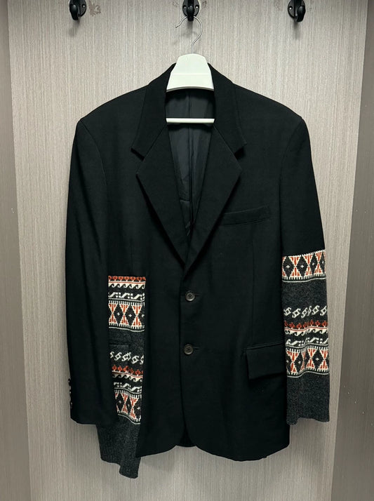 Yohji Yamamoto 2007 Knit Patchwork Jacket