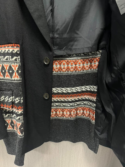 Yohji Yamamoto 2007 Knit Patchwork Jacket