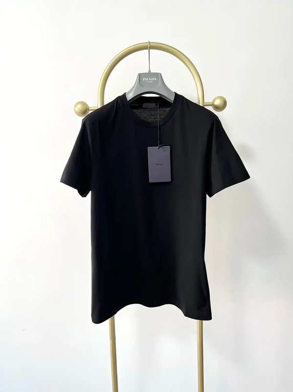 Prada Black Cotton Men's T-Shirt XL