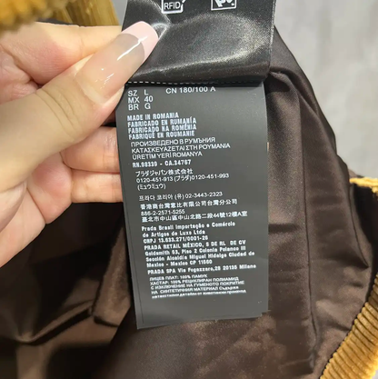 Prada Men's Mustard Cotton Shirt