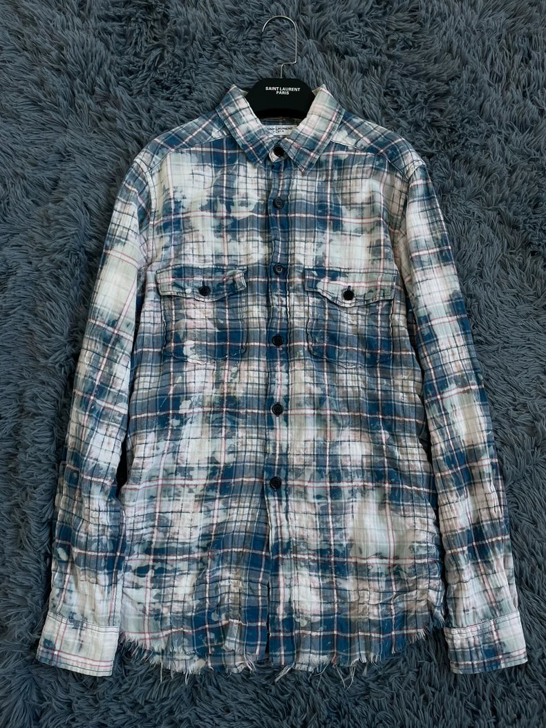 Blue Rendered Saint Laurent Shirt