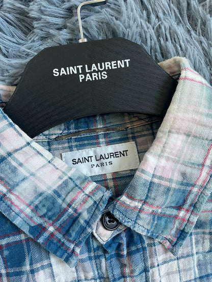 Blue Rendered Saint Laurent Shirt