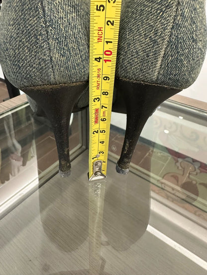 Chanel Denim Short Boots for Women