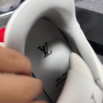 Louis Vuitton White Leather Trainer Sneakers 0079