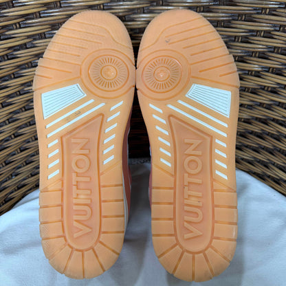 Louis Vuitton Pink Leather Low-Top Sneakers for Men 0079