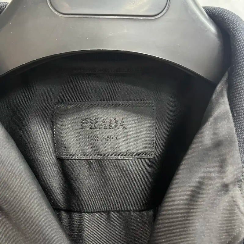 Prada Black Silk-Blend Men's Shirt