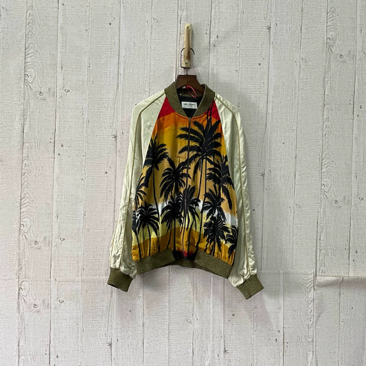 Saint Laurent Palm Baseball Jacket for Men