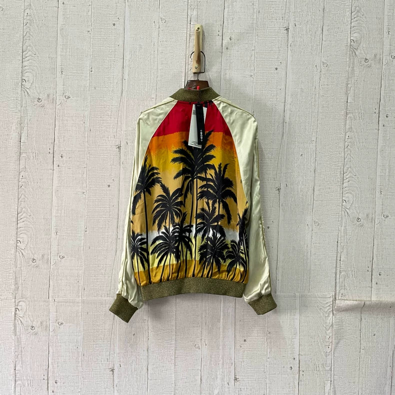 Saint Laurent Palm Baseball Jacket for Men