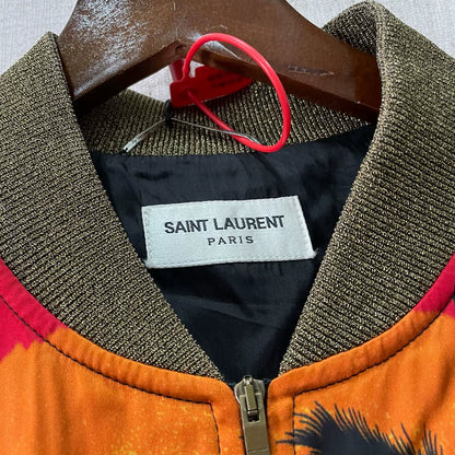 Saint Laurent Palm Baseball Jacket for Men